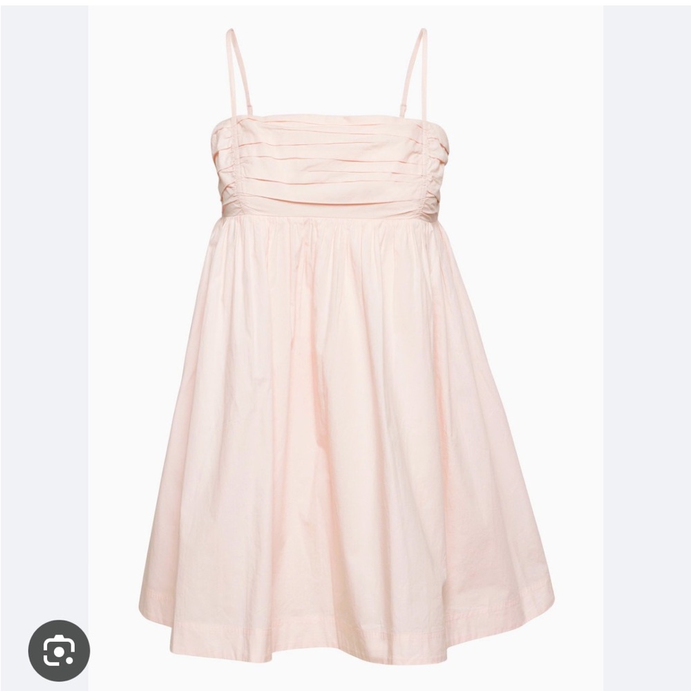Mable peach light pink babydoll mini dress size small - Picture 2 of 10